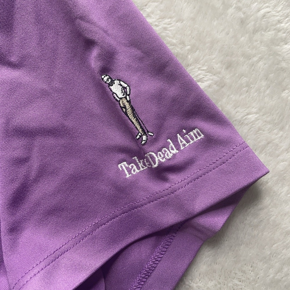 Nike Golf Tour Performance Titleist Purple Dri-Fit Polo Shirt Women's XL - Picture 5 of 13